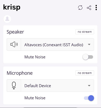 Configuración de Krisp